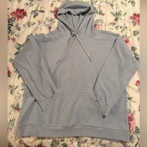 Marc New York woman’s Lite Blue Pullover Hoodie Sweatshirt Sz XL, 16/18
